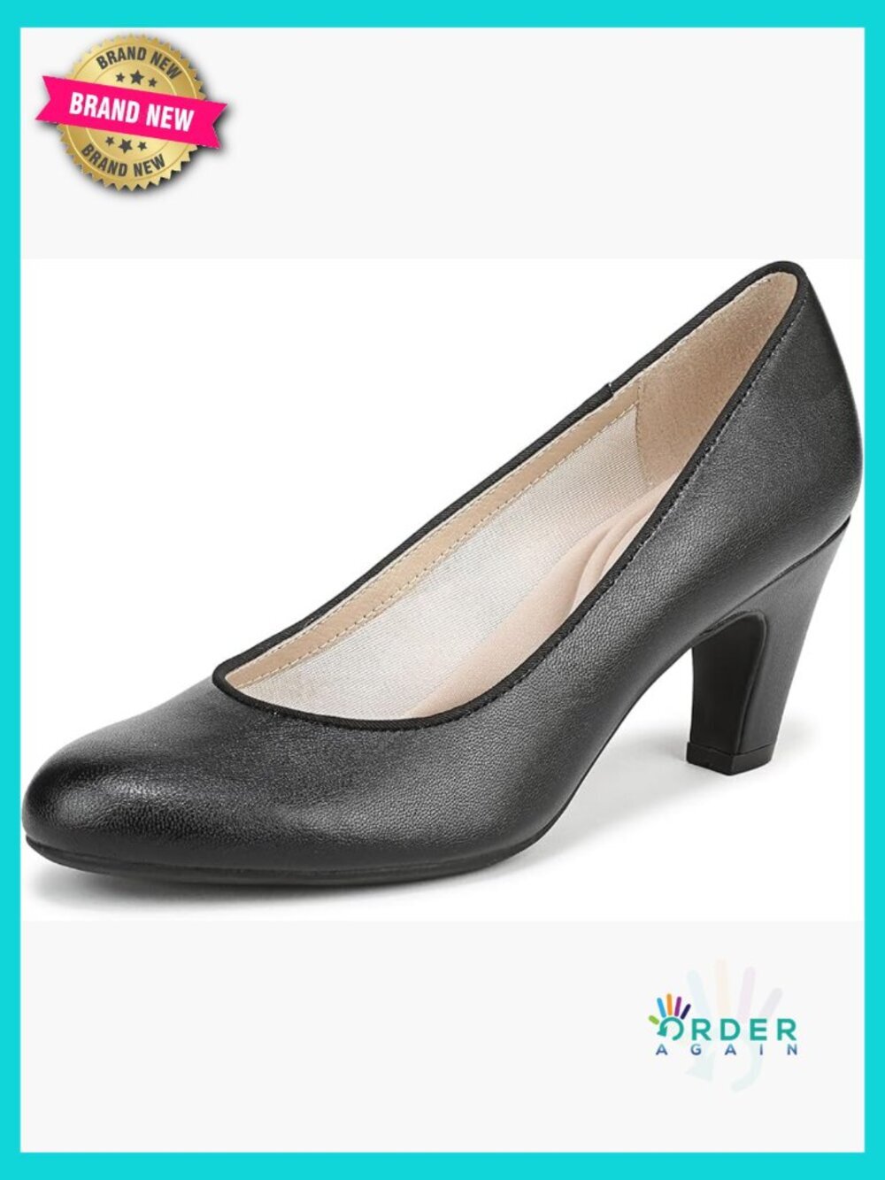 Classic Pump with Soft System Comfort Stiletto Heel Round Toe Business Casual